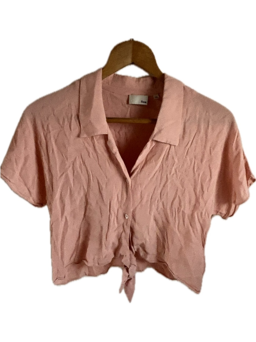 Wilfred Free Aritzia Women’s Pink Rayon Blouse
